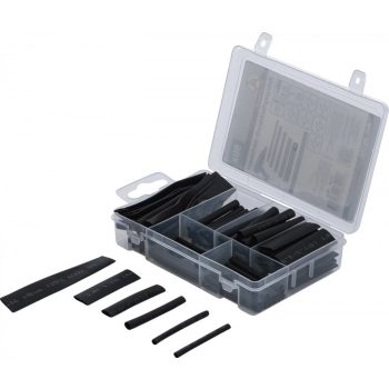   BGS DIY Set tuburi termocontractibile | negru | 90 piese (BGS 88152)