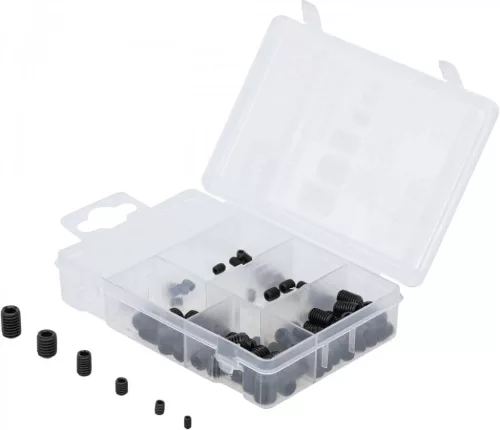 BGS DIY Set stifturi de blocare cu filet M3-M12mm, 91 piese (BGS 88156)