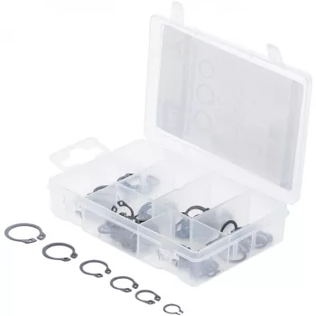   BGS DIY Set inele de siguranţă exterioare | Ø 8 - 19 mm | 78 piese (BGS 88168)