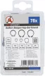 BGS DIY Set inele de siguranţă exterioare | Ø 8 - 19 mm | 78 piese (BGS 88168)