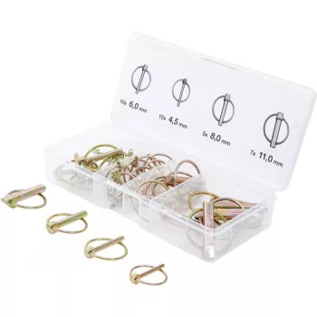   BGS DIY Set siguranţe cu inel | Bolzen-Ø 4,5 - 11 mm | 32 piese (BGS 88195)