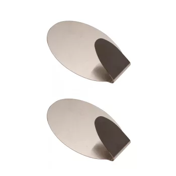   BGS DIY Cârlig din oţel inox cu adeziv | 45 x 70 mm | 1,5 kg | 2 piese (BGS 88232)