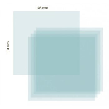   IWELD FALCON 5.5 intern protector plexiglass 108x104mm (8FALCNINCOLENS)