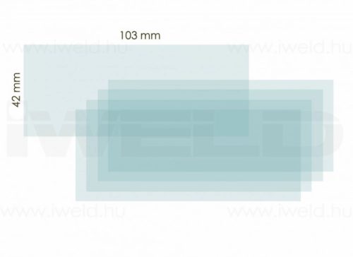 IWELD NORED OCHI intern 103x42mm plexiglass protector (8NRDEINCOLENS)