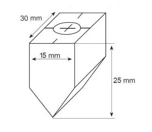 IWELD POLICLEAN carbon cap de curățare (cu 60 ° M10 gaura 1026 AS) (900CARBAN60)