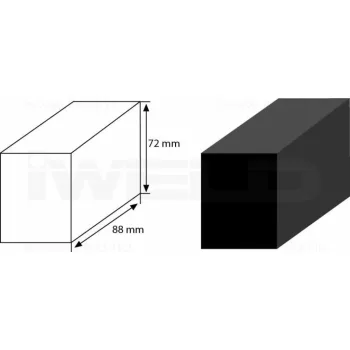   IWELD cap de curățare POLICLEAN (formă brută, 88x72x52mm) (900CARBBASIC)