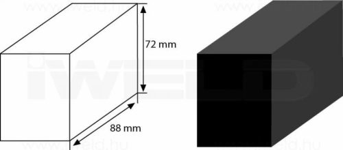 IWELD cap de curățare POLICLEAN (formă brută, 88x72x52mm) (900CARBBASIC)