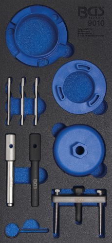 BGS technic Set dispozitive reglare motor | pentru Jaguar, Land Rover, Ford, Citroën 2.0, 2.2, 2.4, 3.2 Diesel : Suport organizator pentru cărucior 1/3 (BGS 9010)