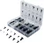 BGS technic Sortiment clipsuri con de brad pentru GM, VW, Chrysler, BMW, Nissan, Ford | 340 piese (BGS 9055)