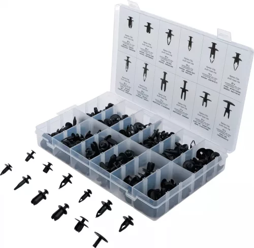 BGS technic Sortiment clipsuri expandabile din plastic pentru Mazda, Honda, Ford, Nissan, VW | 240 piese (BGS 9057)