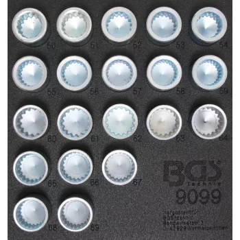   BGS technic Set chei antifurt roată pentru Porsche şi VW Touareg | 20 piese : Suport organizator pentru cărucior 1/6 (BGS 9099)