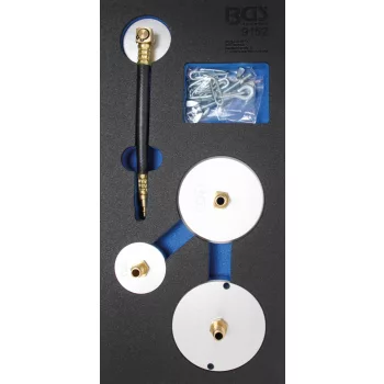   BGS technic Set adaptoare pentru dezaerator pneumatic pentru frâne | 4 piese : Suport organizator pentru cărucior 1/3 (BGS 9152)