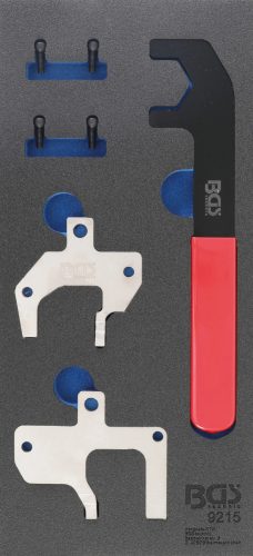 BGS technic Set dispozitive reglare motor | pentru Mercedes-Benz M112 + M113 : Suport organizator pentru cărucior 1/3 (BGS 9215)