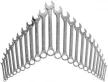 BGS technic Set chei combinate forjate la rece 6-32 mm, 25 piese (BGS 9290)