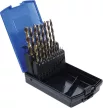 BGS technic Set burghie spiralate | HSS-G M35 oţel cu cobalt | 1 - 10 mm | 19 piese (BGS 9297)