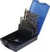 BGS technic Set burghie spiralate | HSS-G M35 oţel cu cobalt | 1 - 10 mm | 19 piese (BGS 9297)