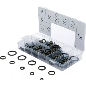   BGS technic Sortiment inele de etanşare | Metall | cu nervură de cauciuc de etanşare | 150 piese (BGS 9306)