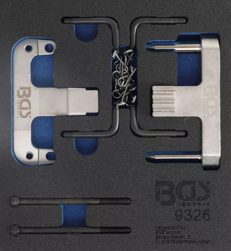BGS technic Set dispozitive reglare motor | pentru Mercedes-Benz / Chrysler : Suport organizator pentru cărucior 1/6 (BGS 9326)
