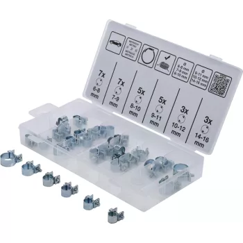   BGS technic Set coliere de furtun | Ø 6 - 16 mm | 30 piese (BGS 9476)