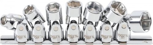 BGS technic Set chei tubulare articulate | 10 mm (3/8") | 3/8" - 3/4" mm | Mărimi în ţoli | 7 piese (BGS 9501)