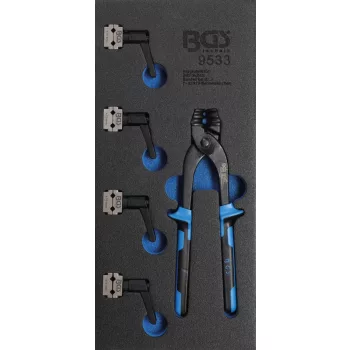   BGS technic Set aparat îndoire ţevi şi cleme conducte frână | 4,75 + 6 mm : Suport organizator pentru cărucior 1/3 (BGS 9533)