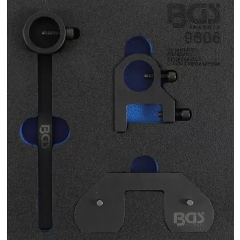   BGS technic Set unelte reglare arbori de echilibrare | pentru Land Rover, Citroen, Mitsubishi, Peugeot, Ford 2.2 Motoare Diesel DOHC : Suport organizator pentru cărucior 1/6 (BGS 9606)