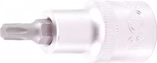 BGS technic Bit Torx | Lungime 55 mm | Antrenare pătrat interior 12,5 mm (1/2") | Profil T (pentru Torx) T35 (BGS 9627)