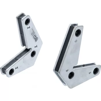   BGS technic Set suporţi magnetici de forţă | Formă L | 2 piese (BGS 9684)