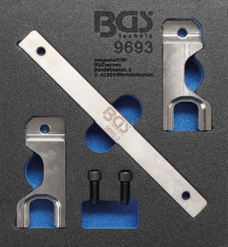 BGS technic Set dispozitive montare arbori de compensare | pentru Mercedes-Benz OM651 : Suport organizator pentru cărucior 1/6 (BGS 9693)