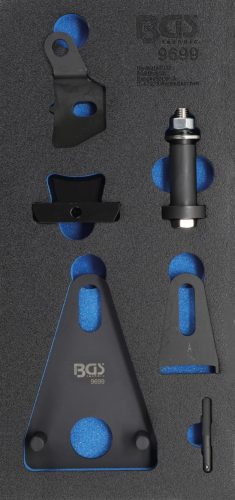 BGS technic Set unelte blocare şi detaşare volant/roţi de curea la arbori cotiţi şi capace frontale | pentru Renault, Nissan : Suport organizator pentru cărucior 1/3 (BGS 9699)