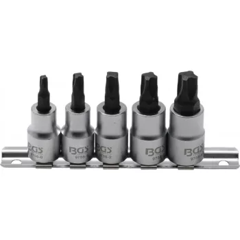   BGS technic Set biţi | 10 mm (3/8") | Profil 4 laturi (pentru MTS-Mortorq) MTS0 - MTS04 | 5 piese (BGS 9756)