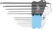 BGS technic Set chei tip L | extra lungi | Mărimi în ţoli | hexagon interior/hexagon interior cu cap sferic 0.05 - 3/8" | 13 piese (BGS 9801)