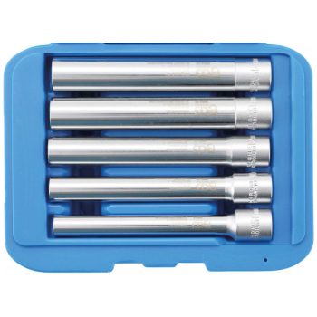   BGS technic Set chei tubulare, hexagonal, extra adânc | Antrenare pătrat interior 10 mm (3/8") | 8 -14 mm | 5 piese (BGS 9863)