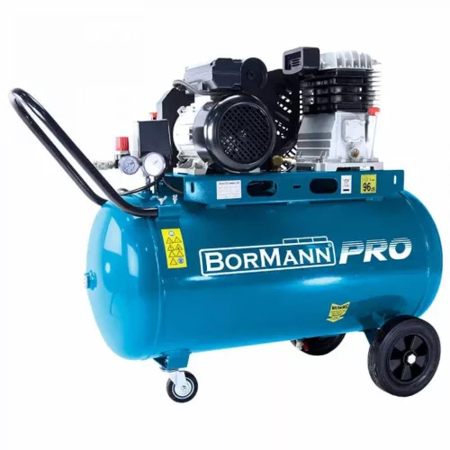 BORMANN Pro compresor aer cu curea 100 L, 3 CP, 322 L/min (BAT5060)