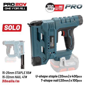   BORMANN Pro Pistol electric pentru capse și cuie 20V, doar aparat (BBP3630)
