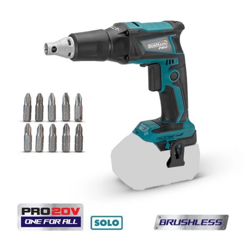 BORMANN Pro șurubelniță fără perii pentru gips-carton 20V, Li-ion 0-4400 rpm, fără baterie și încărcător (BBP5150)