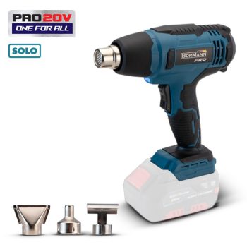   BORMANN Pro Pistol cu aer cald acumulator 20V, Li-Ion, 550°C, 200L/min (fără baterie și încărcător) (BBP5250)