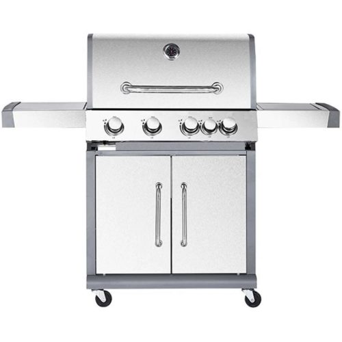 BORMANN ELITE grătar de gaz de grădină 4+1 arzătoare "LUXURY" tip, grilaj fontă (BBQ5050)