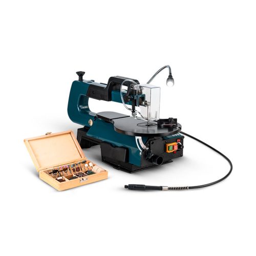 BORMANN Pro fierăstrău sabie de banc 406 mm + cap de șlefuit și set 103 accesorii (BBS1210)