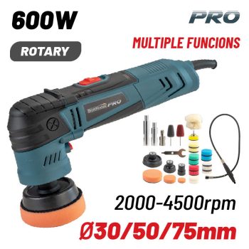   BORMANN Pro SET POLIZOR, 600W, 30mm/50mm/75mm, cu tijă flexibilă de extensie (BCP3160)