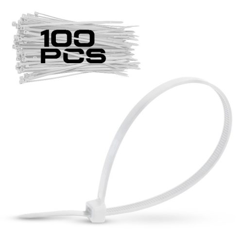 BORMANN Pro Cleme pentru cabluri 3,6370mm alb, 100buc (BCR5016)