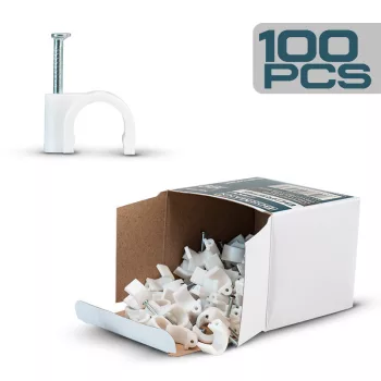 BORMANN Pro CLEME CABLU ROTUNDE ALBE 6/20 100buc (BCR5108)