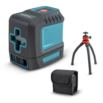   BORMANN Pro nivel laser "CROSS RED LINE" 15 m, cu suport mini flexibil 30cm (BDM6700)