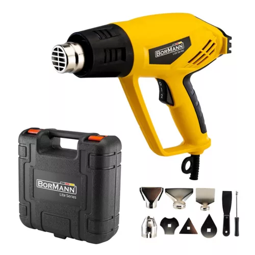 BORMANN Pro pistol de aer cald 2000W, 2 trepte, cu accesorii (BHG2200)