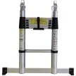 BORMANN Pro scară telescopică din aluminiu, 12 trepte, 1,9+1,9 m, soft close (BHL5710)