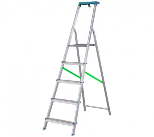BORMANN Pro scară din aluminiu, 7 trepte, cu suport pentru scule, trepte și picioare antiderapante (BHL9015)