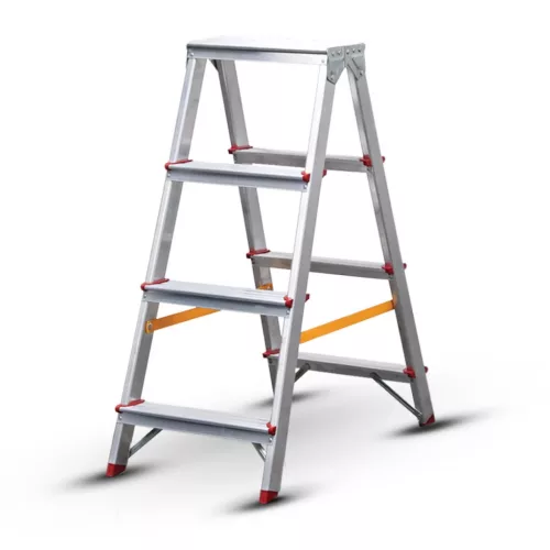 BORMANN Pro scară dublă din aluminiu 2x4 trepte, trepte și picioare antiderapante (BHL9035)