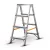 BORMANN Pro scară dublă din aluminiu 2x4 trepte, trepte și picioare antiderapante (BHL9035)