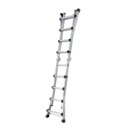 BORMANN Pro scară din aluminiu 4+4 trepte, articulată și telescopică (BHL9080)