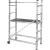 BORMANN Pro schelă din aluminiu 5+5, înălțime de lucru 3 m, asamblare fără scule (BHL9090)